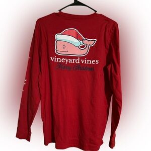 Boys Vineyard Vines Santa Long Sleeve T-Shirt XL